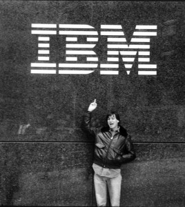 Steve Jobs Flips off IBM